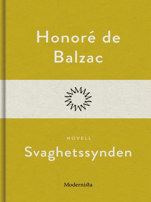 cover image of Svaghetssynden
